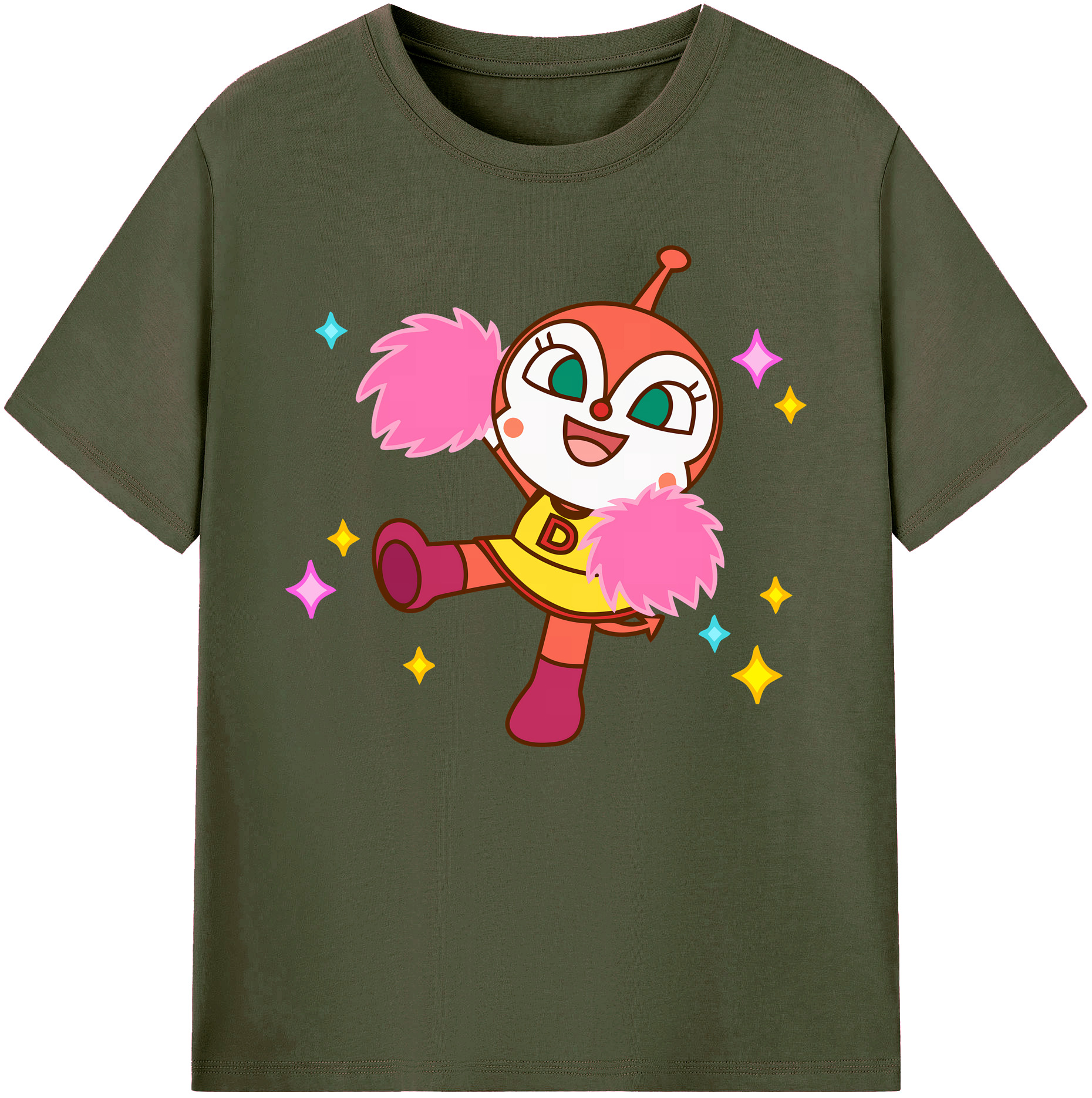 （画像用） アンパンマン Anpanman 綿100％ メンズ半袖Tシャツ｜肌触りやわらか＆通気性